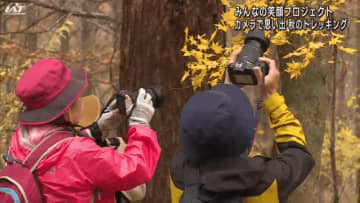 鮮やかな秋の自然を写真に残す「みんなの笑顔プロジェクト」紅葉したブナ林などを散策しお気に入りの瞬間を撮影【岩手・住田町】