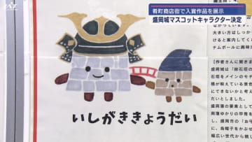 盛岡城マスコットキャラクター決定　肴町商店街で入賞作品を展示【岩手・盛岡市】