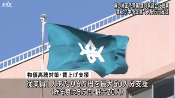 県の補正予算案　臨時県議会に提案　賃上げ中小企業　１人６万円支援【岩手】