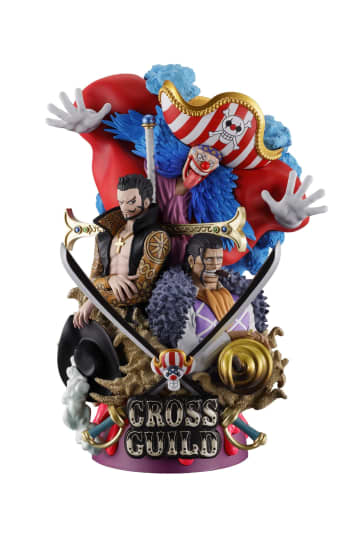「ONE PIECE」よりクロスギルド（バギー、ミホーク、クロコダイル）がジオラマシリーズ「プチラマDX」に登場