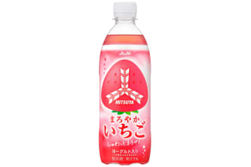 アサヒ飲料、しゅわっとまろやか“いちご”の味わい「三ツ矢まろやかいちご」限定発売