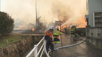 今治の山火事 住宅7棟 倉庫2棟が全焼【愛媛】