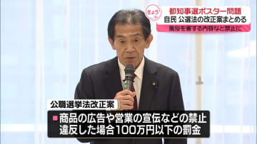 “選挙ポスター”品位保つ規定　自民、公選法改正案まとめる