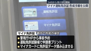 「マイナ免許証」都内の運転免許試験場で作成手順公開