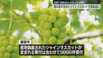 長野･須坂市　ふるさと納税返礼品「シャインマスカット」で産地偽装