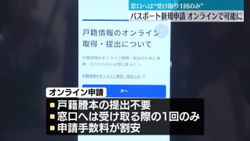 パスポート新規申請、きょうからオンラインで可能に　窓口へは“受け取り1回のみ”