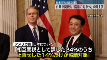 日米関税協議2回目　自動車などへの追加関税は“協議の対象外”米側主張