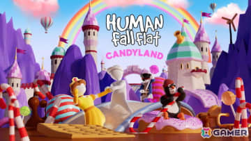 「ヒューマン フォール フラット」iOS/Android版にお菓子の世界が広がる新ステージ「キャンディランド」が登場！