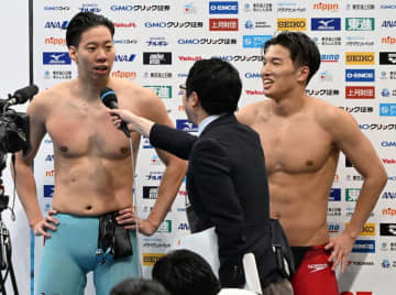 男子200メートル平泳ぎで渡辺一平が2位　世界選手権内定「強者たちに挑戦したい」