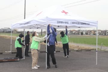 災害時活動の拠点、設置運営の初訓練　三重県木曽岬町社協「ボランティアセンター」