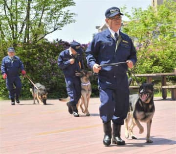 捜査や捜索頑張るワン！　熊本県警、警察犬18匹に嘱託書