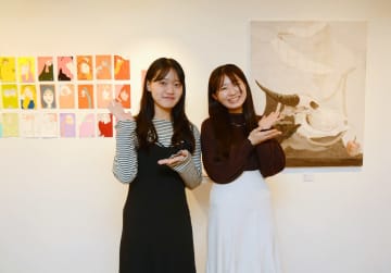 成長の跡示す　20歳の展覧会　佐賀北高卒業生がグループ展