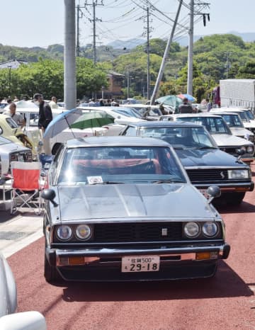 道の駅鹿島、昭和の名車集合「オールドカーIN道の駅鹿島」