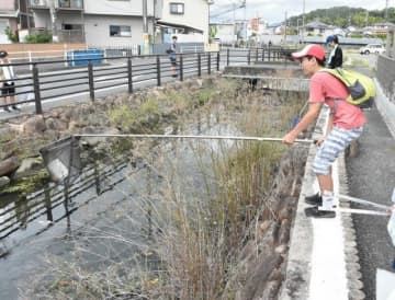 ごみ11キロ回収 倉安川きれいに　岡山の公民館 地域に呼びかけ清掃