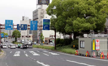 国道2号西広島バイパス延伸工事、5月28日から中央分離帯撤去　夜間通行規制