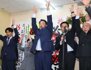 茶谷義隆氏陣営が勝利宣言　七尾市長選