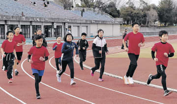 20日初開催「白山あさがおマラソン」　「全員で完走」　陸上クラブの児童37人出場