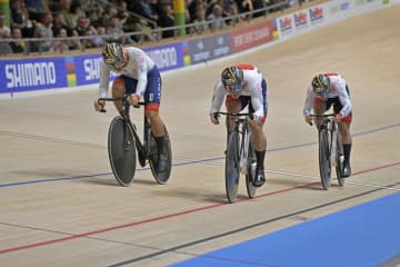 日本、男子チームスプリントで銅　自転車トラック世界選手権