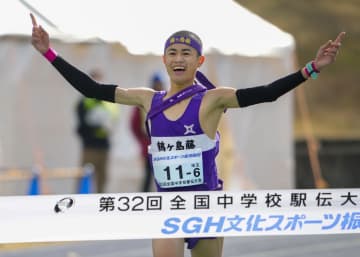 男子は埼玉・藤が優勝、中学駅伝　女子は岡山・京山が連覇