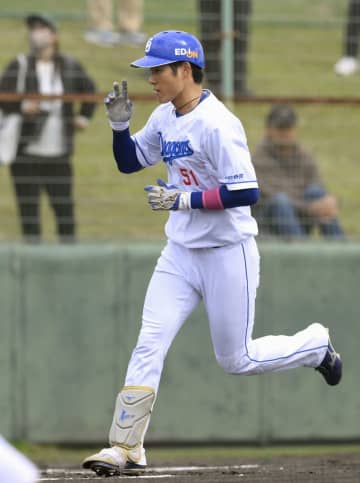 中6―3広（24日）　中日の上林、一発でアピール