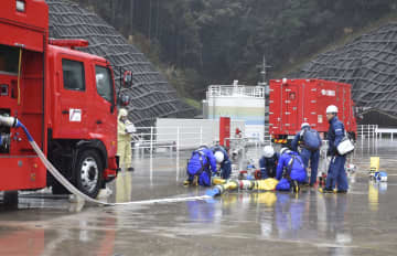 中国電力、島根2号機の訓練　重大事故想定、原発構内で