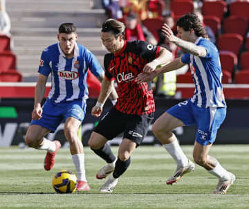 マジョルカ浅野、今季2点目　サッカー、スペイン1部