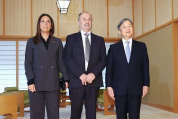 天皇陛下、サンマリノ執政と会見　皇居・御所、万博式典で来日