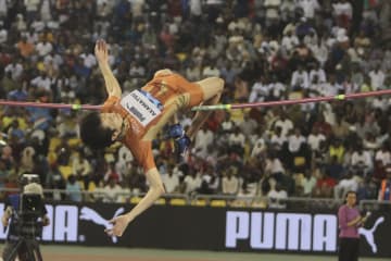 陸上、赤松諒一が自己最高の2位　DL第3戦の走り高跳び