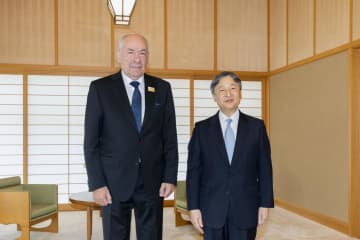 陛下、ハンガリー大統領と会見　皇居・御所で、万博に合わせ来日