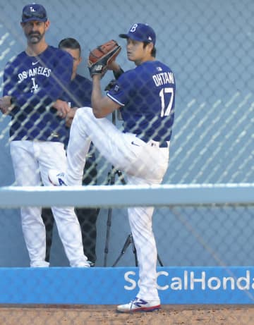 大谷、ブルペンでスライダー解禁　23年9月の手術後初めて