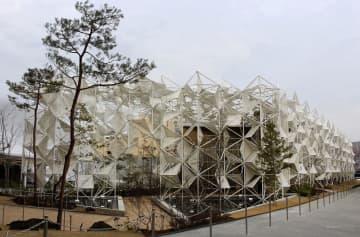 万博の女性館建材、横浜花博へ　ドバイ、大阪を経て再利用