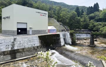 福井県民生協、水力発電を開始　千世帯分の電力賄う