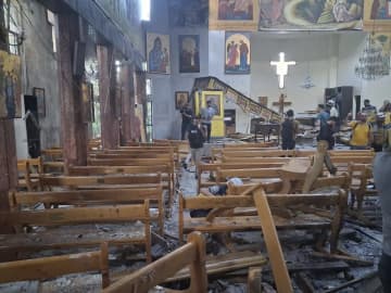 シリアで自爆テロ、22人死亡　IS、首都のキリスト教教会