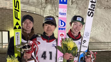 【スキージャンプ】“レジェンド葛西紀明の愛弟子”竹花大松が逆転で2年ぶりの優勝 「2年前の優勝は“舞い降りてきたような優勝” 今日は“自分からつかみにいった優勝” すごく自信になった」