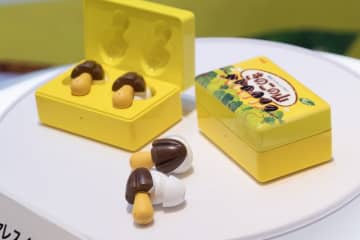 「きのこの山ワイヤレスイヤホン」が当たるキャンペーン。「たけのこの里」も購入で当選確率アップ