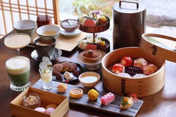 HOTEL THE MITSUI KYOTO、京菓匠 鶴屋吉信とコラボした「和のアフタヌーンティー」を提供