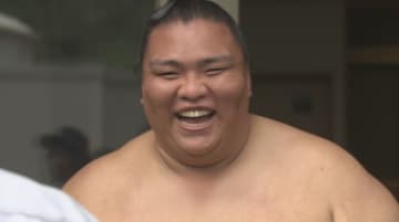 御嶽海「自分の体と相談しながら、勝ち越しを目標に」先場所は十両で勝ち越し、幕内復帰が有力　名古屋場所に向け出羽の海部屋が木曽町で合宿