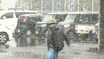 千葉県内各地で真冬並みの寒さ　一部で雪も