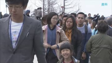 2月の宿泊者数は56万6000人　去年比で23%増加 伸び率は全国1位　外国人では中国が最多　山梨