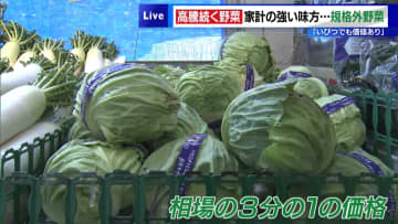 高騰続く野菜　家計の強い味方…規格外野菜「いびつでも価値あり」＆詰め放題も