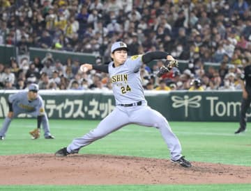 阪神　育成ドラフト1位の工藤泰成に東京ドームどよめく　ピンチ招くも3奪三振で1回無失点　直球で押し切る