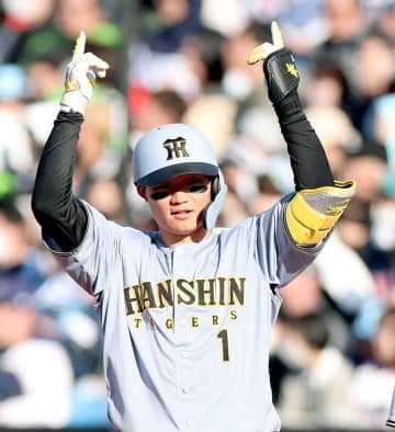 阪神・森下　理想のスイング「できた」3安打2打点　3本全て中堅へ強い打球　メジャー対戦糧に開幕へ「詰めていきたい」