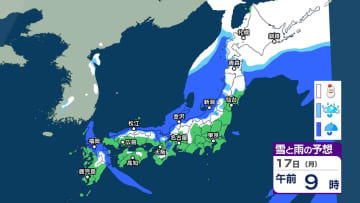 今後の雨と雪はいつ、どこで？ 16日は関東甲信や北陸などで雪模様　太平洋側では雷伴う激しい雨の所も　週明けは九州～北海道の所々で雪の時間帯が 【3時間ごとの雨雪シミュレーション・14日午後9時更新】