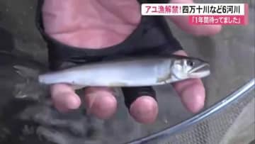 四万十川など6河川でアユ漁解禁！カワウ被害対策で前倒しも【高知】