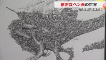 自閉症による生きづらさから救ったのは１本のペン　幅０．１ミリの線で繊細に描く若き画家の思い【岡山】