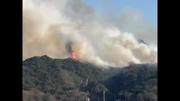 【続報】岡山市南区の山林火災延焼中…建物に被害　県が自衛隊に協力要請…ヘリが消火活動へ【岡山】