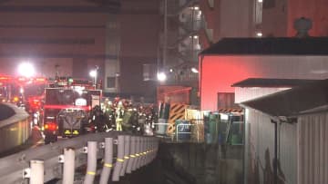 半年前にも爆発事故…産業廃棄物を扱う会社の敷地内で火事 塗料が入ったドラム缶1つが炎上 ケガ人なし