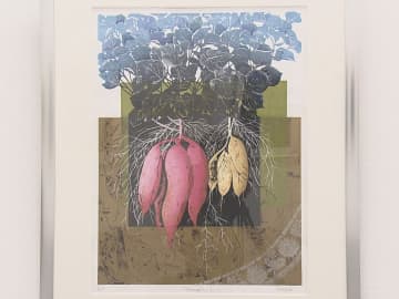 本物の葉を使った版画も…『春陽展』始まる 東海地方を中心に活躍する美術団体会員らの絵画など約300点