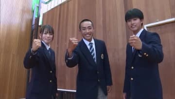 「海外の舞台で飛躍を」出雲農林高校カヌー部　日本代表メンバーを全校生徒が激励（出雲市）