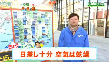 「東部を中心に晴れや曇り。空気の乾燥が進むため火の取り扱いに注意を」18日　宮城の天気　tbc気象台